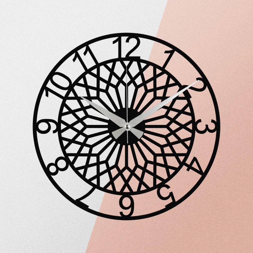 Enzoclock fém falióra, 48×48 cm – S009