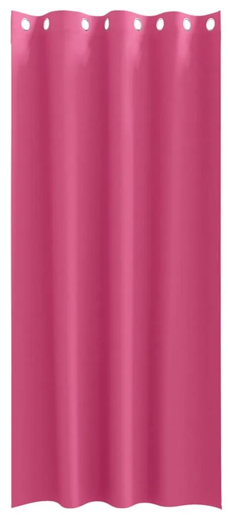 Függönyök 2 pcs Fényes rózsaszín 260x140cm Poliészter