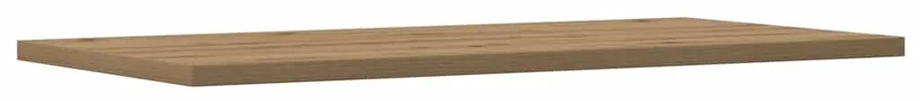 4 db kézműves tölgy színű szerelt fa fali polc 60 x 30 x 1,5 cm
