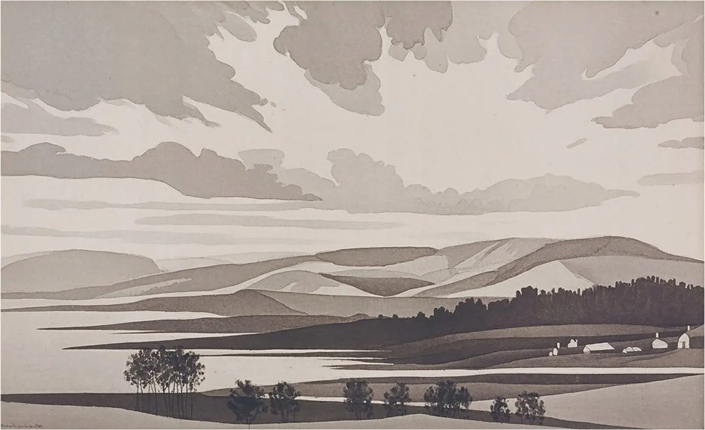 Dekoratív fotótapéta Hálószobába Csendes tájkép 416x254