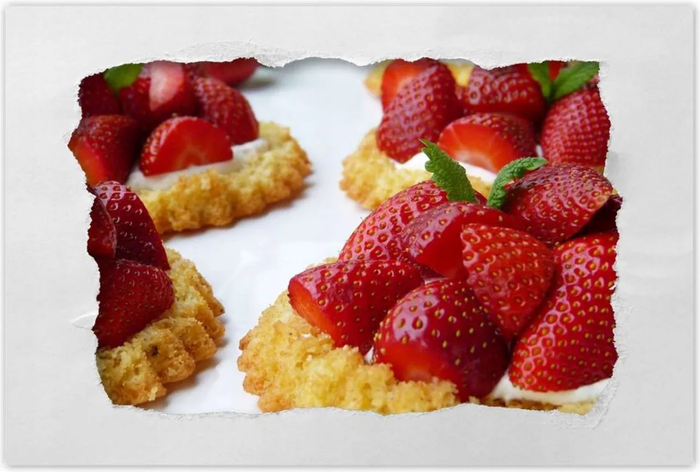 Poszterek 60x40 Eper desszert