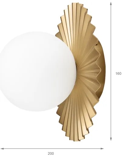 Fali lámpa CHITA 1xG9/5W/230V aranyszínű