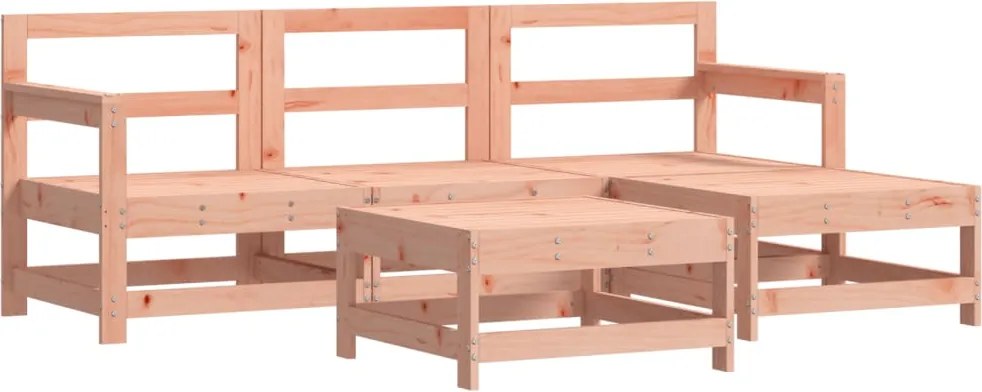 vidaXL 5 részes tömör duglászfenyő kerti pihenőgarnitúra