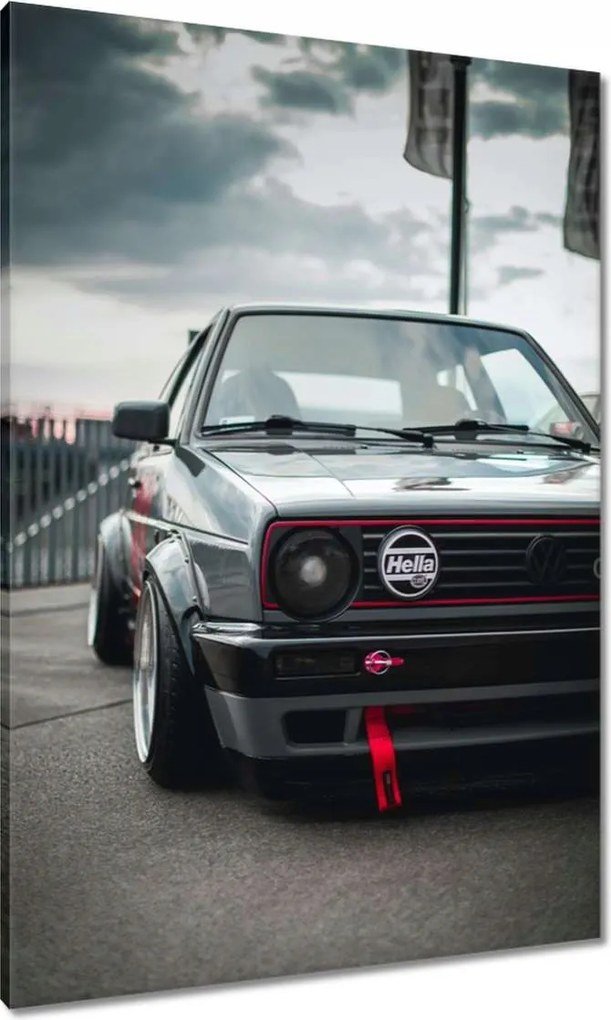 Vászonkép 70x100 Volkswagen Golf 2 kettes