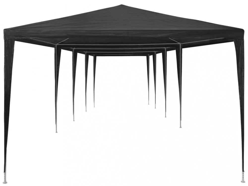 antracitszürke PE rendezvénysátor 3 x 12 m