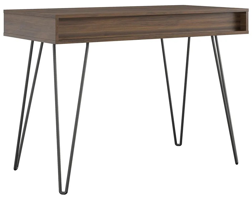 Íróasztal diófa dekorral 49x104 cm Concord – Novogratz