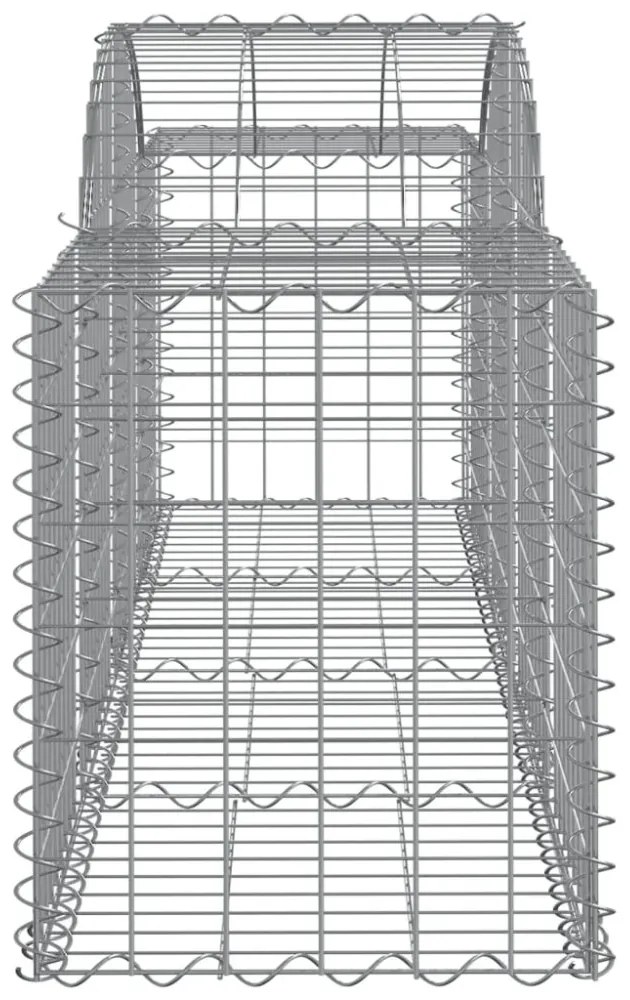 11 db íves horganyzott vas gabion kosár 200x50x60/80 cm