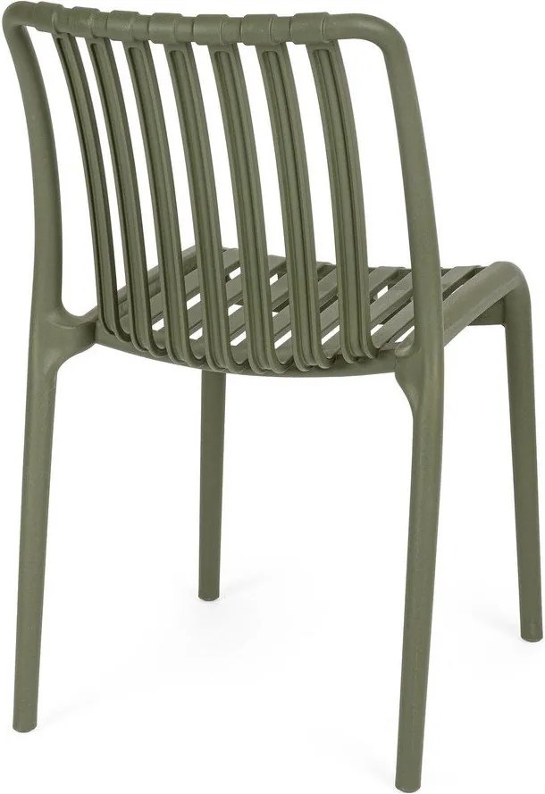 Zöld műanyag kerti szék Billie – Bizzotto