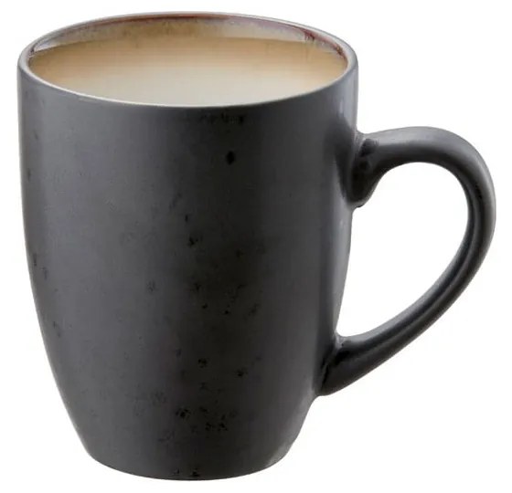 Fekete kerámia bögre szett 4 db-os 300 ml Gastro Black/Mix – Bitz