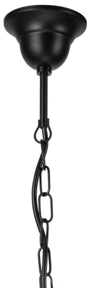 Csillár láncon DONATO 5xE14/40W/230V fekete