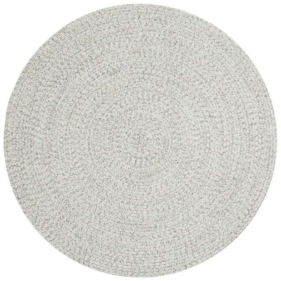 Fehér-bézs kerek kültéri szőnyeg ø 200 cm - NORTHRUGS