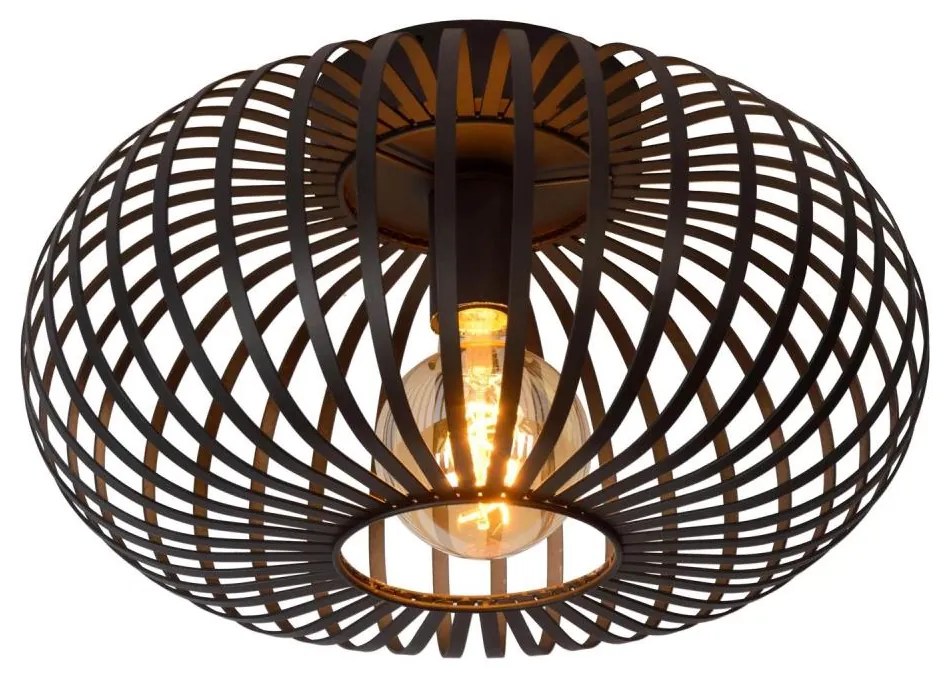 Lucide 78174/40/30 - Mennyezeti lámpa MANUELA 1xE27/60W/230V átm. 39,5 cm fekete