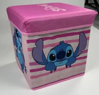 Disney Lilo és Stitch, A csillagkutya Sweet Hearts játéktároló 30×30×30 cm