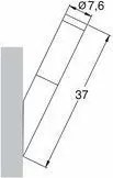 NOVOLUX 003A-G05X1A-30 ABREGO Modern Kültéri Fali Lámpa Fehér, Ezüst E27 IP44