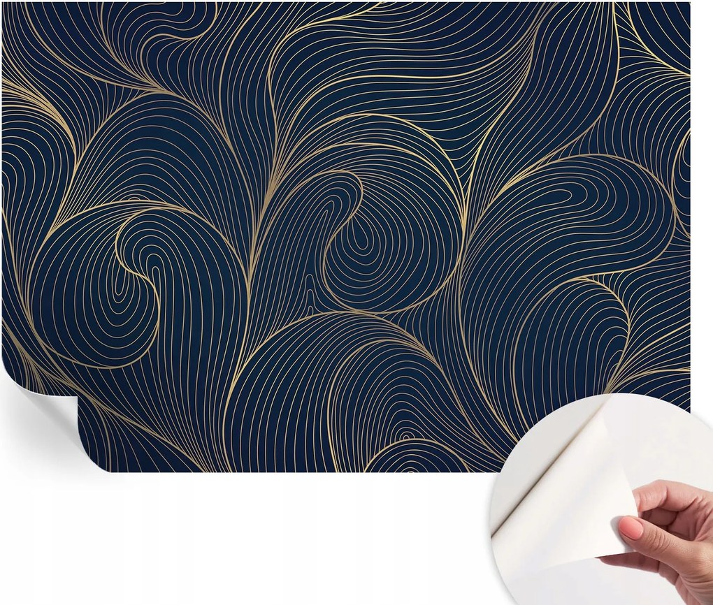 Dekoratív öntapadós fotótapéta Hálószobába Hullámos motívum 152x104 cm