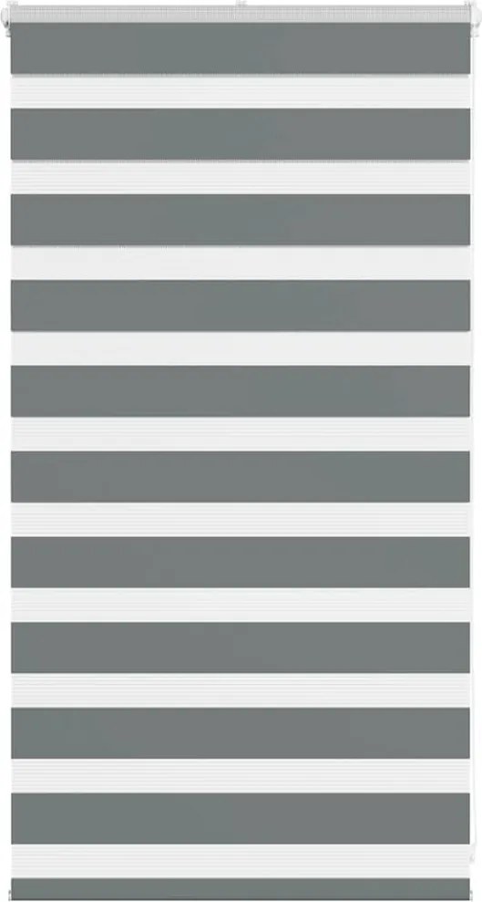 vidaXL zebrafüggönnyel sötét szürke szövetszélesség 85,9 cm poliészter
