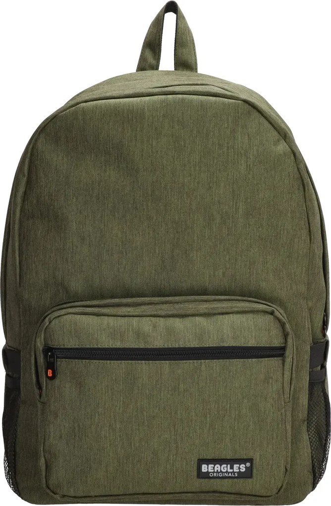 Zöld könnyű iskolai hátizsák „Rock”