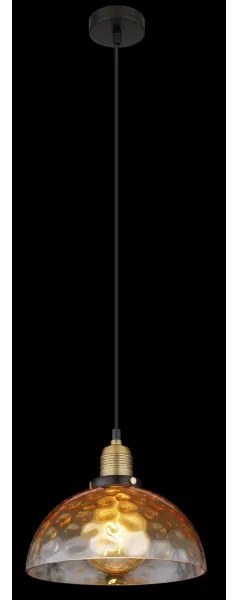 Globo 15786H1 - Csillár zsinóron SALVY 1xE27/60W/230V átm. 25 cm narancs