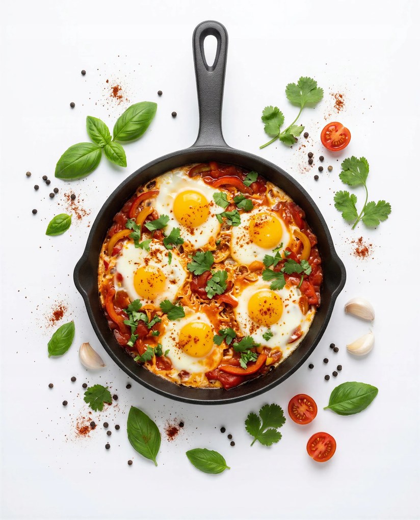 Öntöttvas Serpenyő 20cm Öntvény Ekektromos Gáztűzhely Sütőkhöz