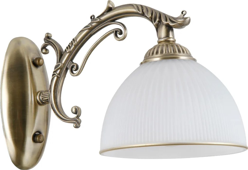 Italux klasszikus fali lámpa feneza antik bronz fehér itxwl-5122-1