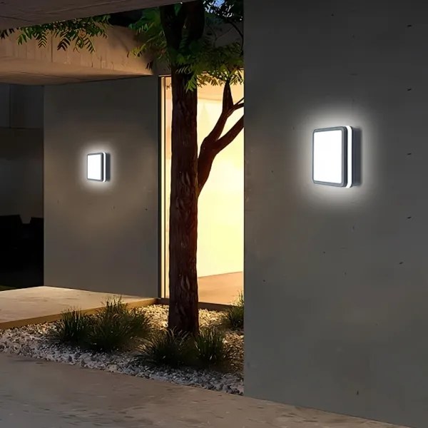Brilagi - BENE LED kültéri lámpa érzékelővel, 18W/230V, 22x22 cm, IP54
