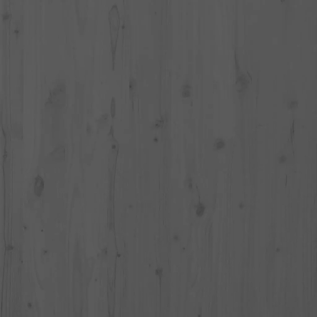 szürke tömör fenyőfa fali fejtámla 146 x 3 x 91,5 cm