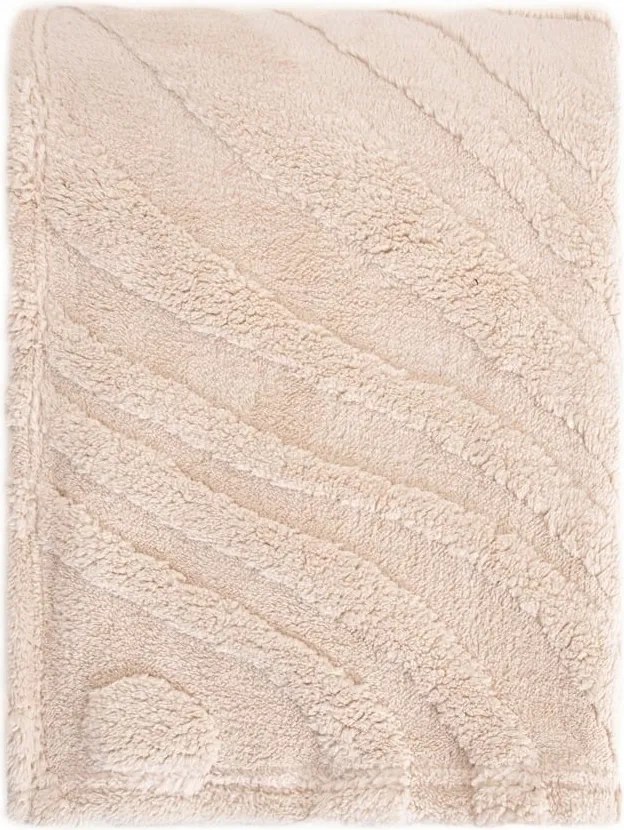 Raul bolyhos takaró strukturált mintával bézs 150x200cm Homla