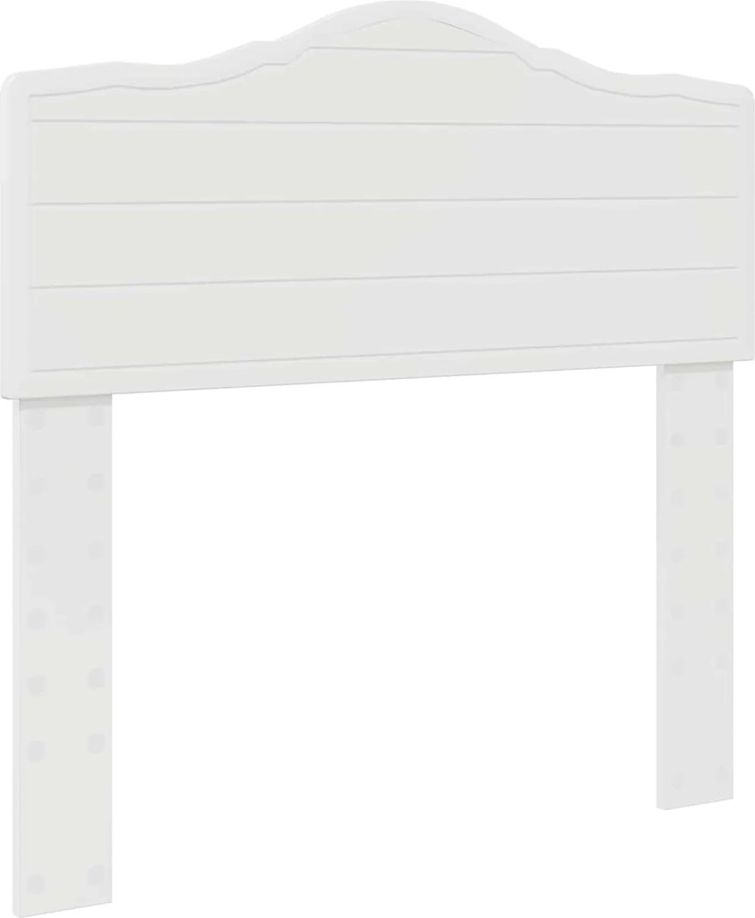 vidaXL Fejtámla Fényes Fehér 100 cm Faanyag