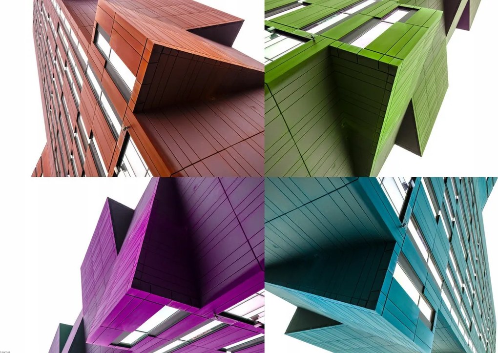 Poszter 91,5x61cm Régi adótorony, színes, Assaf Frank