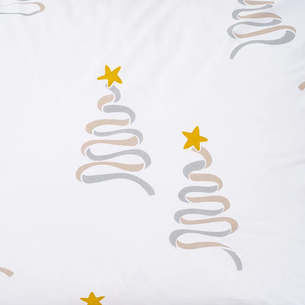 4Home Christmas tree pamut ágyneműhuzat, 140 x 200 cm, 70 x 90 cm, 140 x 200 cm, 70 x 90 cm