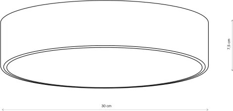 Brilagi - Fürdőszobai mennyezeti lámpatest CLARE 2xE27/24W/230V, átm. 30 cm, IP54, barna