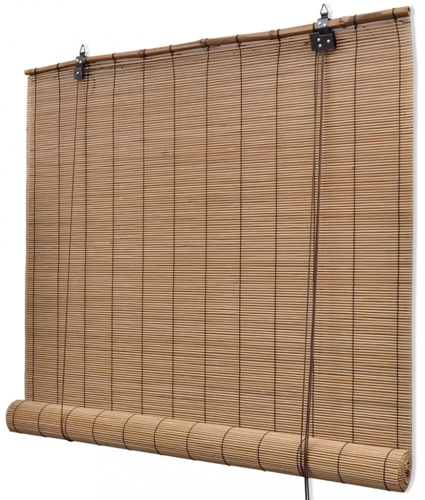 2 db barna bambusz redőny 150 x 220 cm