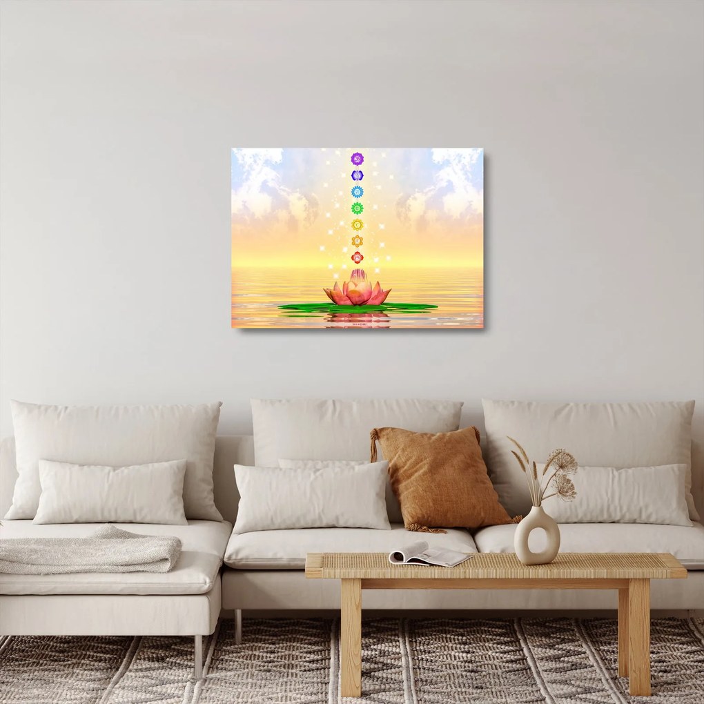 Kép - Csakrák (üvegen) (70x50 cm)