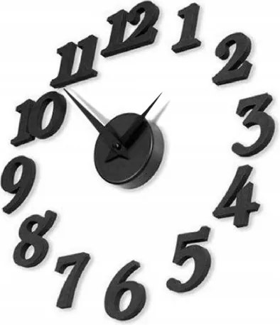 Falióra öntapadós fekete fali dekoráció