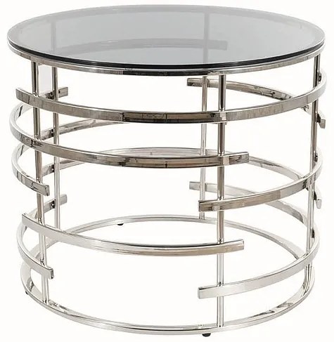 Livia dohányzóasztal ezüst 60 cm