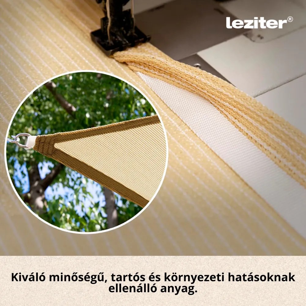 Rana napvitorla négyszög alakú 4x5 m bézs