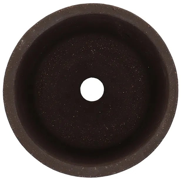 Terrakotta virágcserép, sötétbarna, 12 cm átmérőjű