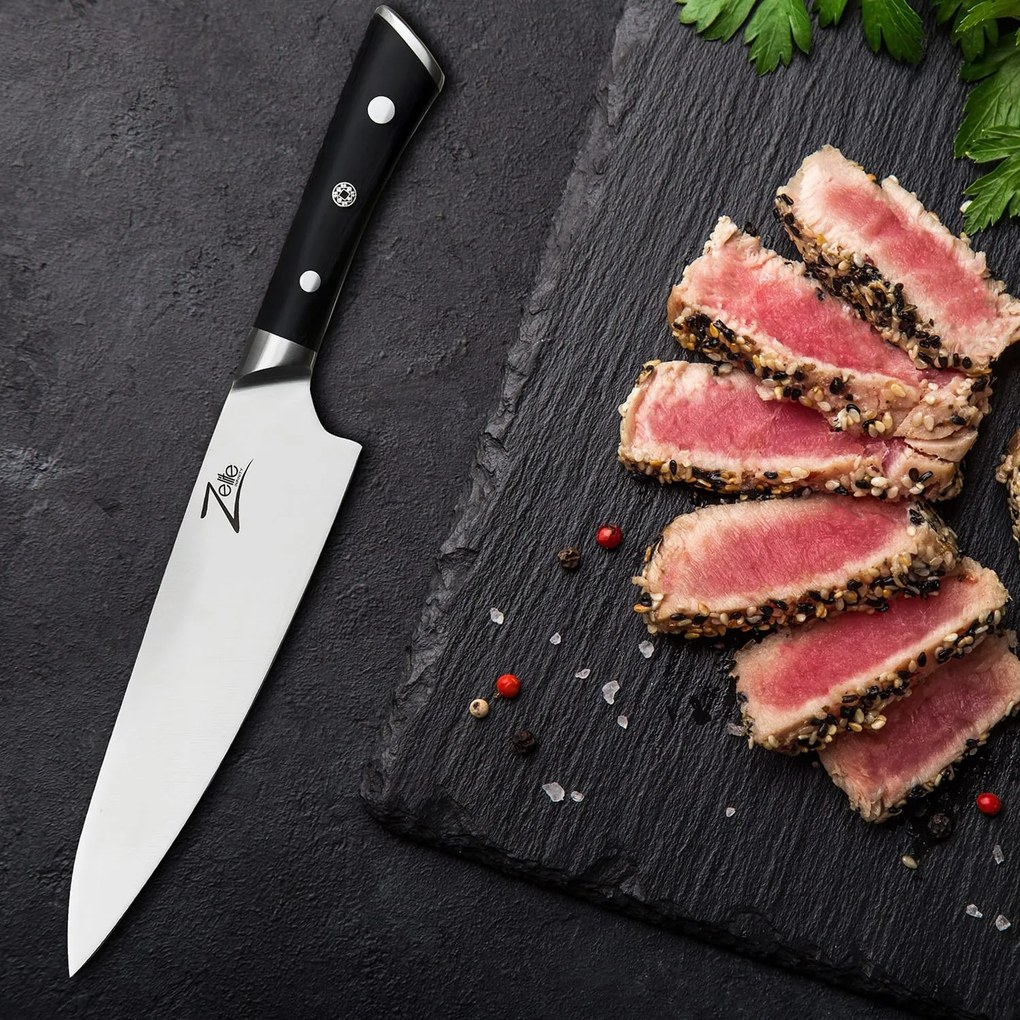 Zelite Infinity by Klarstein Razor-Edge, 8" szakácskés, 59 HRC, rozsdamentes acél