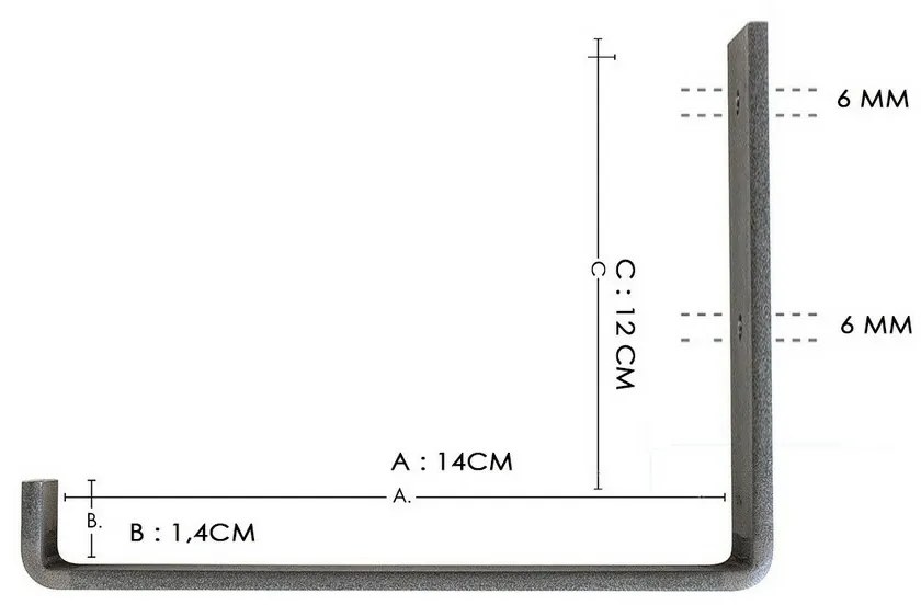 Lam008 Black and Oak polc