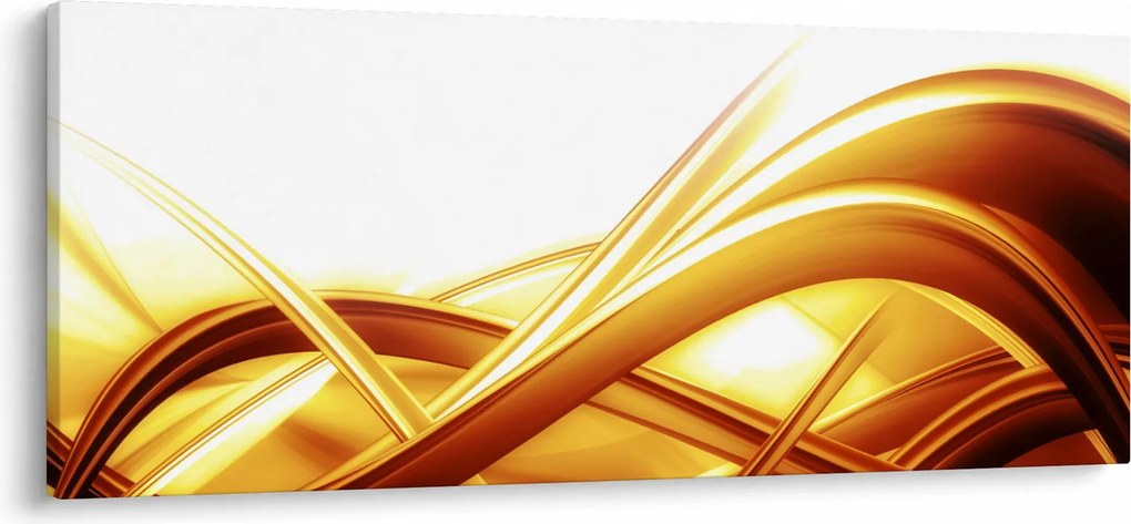 Kép - Sárga absztrakció (120x50 cm)