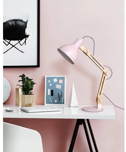 Asztali lámpa 1xE27/40W/230V rózsaszín