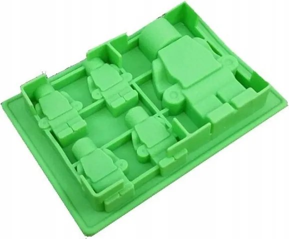 Szilikon Forma Jéghez, Csokoládéhoz, Kockák, Emberkék, Lol