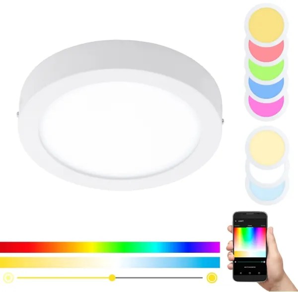 Eglo - LED RGBW dimmelhető mennyezeti lámpatest FUEVA-C LED/21W/230V