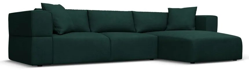 Zöld sarokkanapé (jobb oldali) Esther – Milo Casa