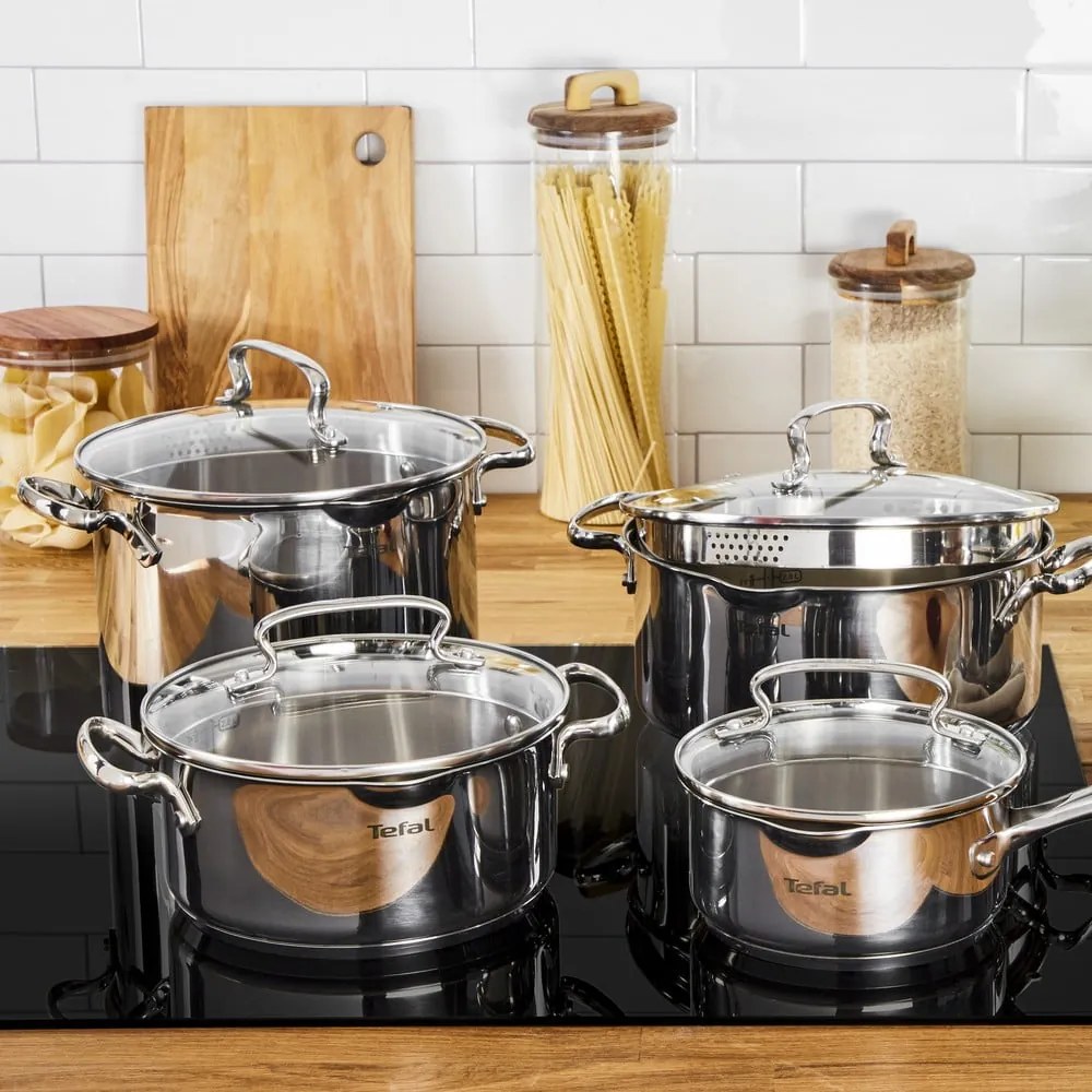 Rozsdamentes acél edény készlet 10 db-os DUETTO+ G719SA55 – Tefal