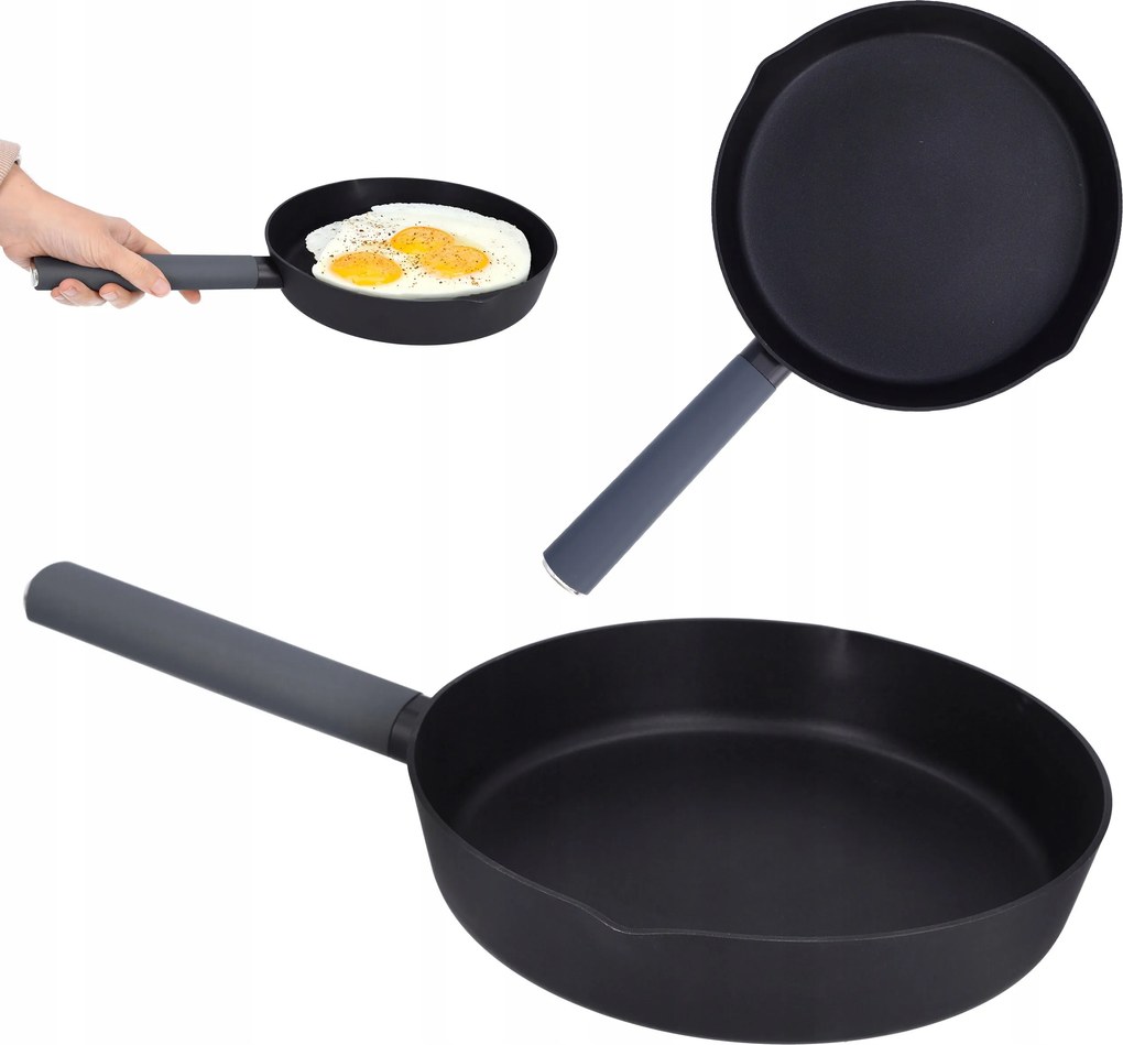 Serpenyő indukciós gázsütő tapadásmentes bevonat non stick 24 cm