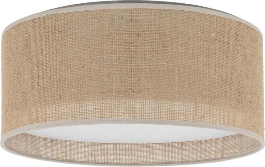 TK LIGHTING 5798 JUTA Ernyős Mennyezeti Lámpa Bézs, Fehér E27 IP20