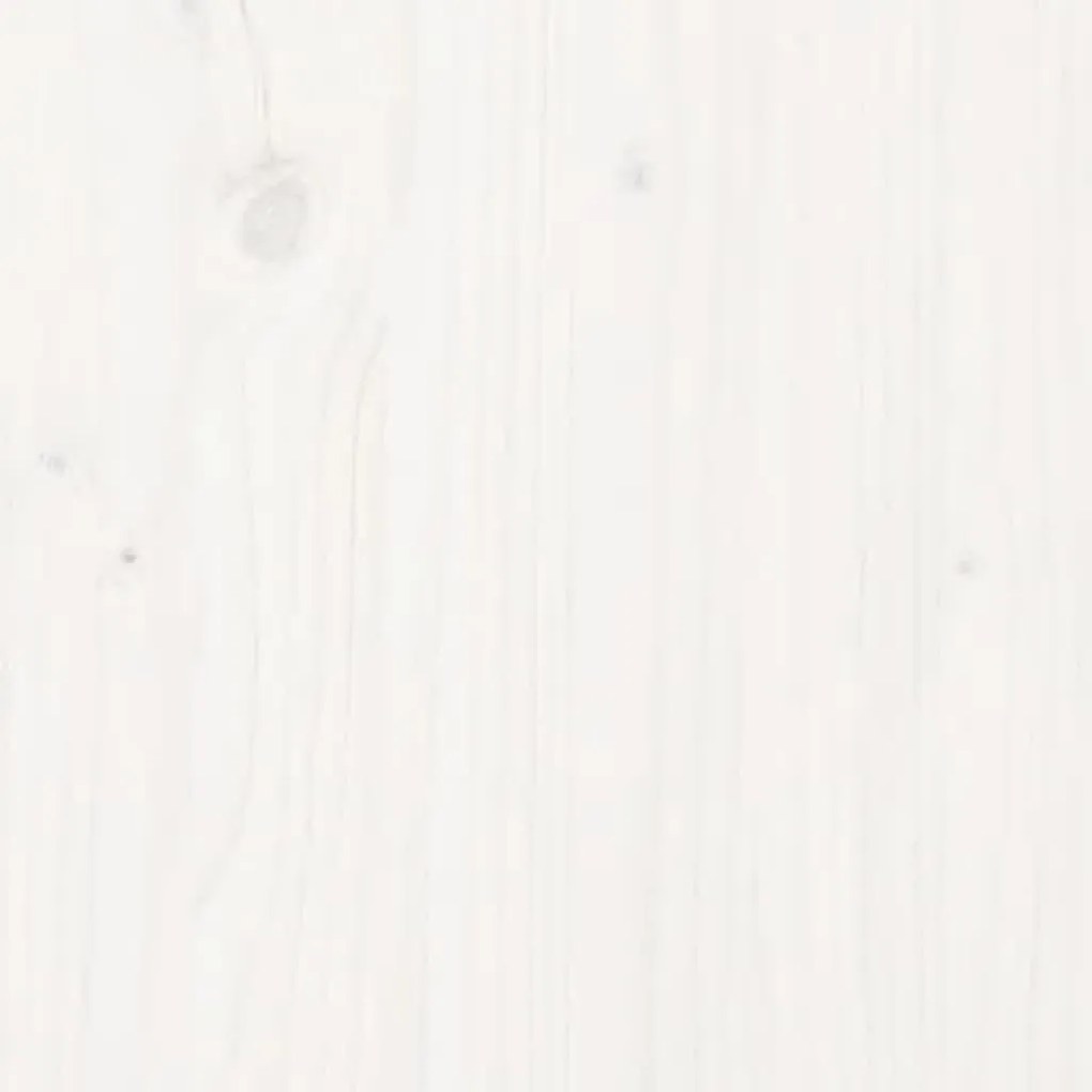 fehér tömör fenyőfa tálalószekrény 140 x 35 x 80 cm