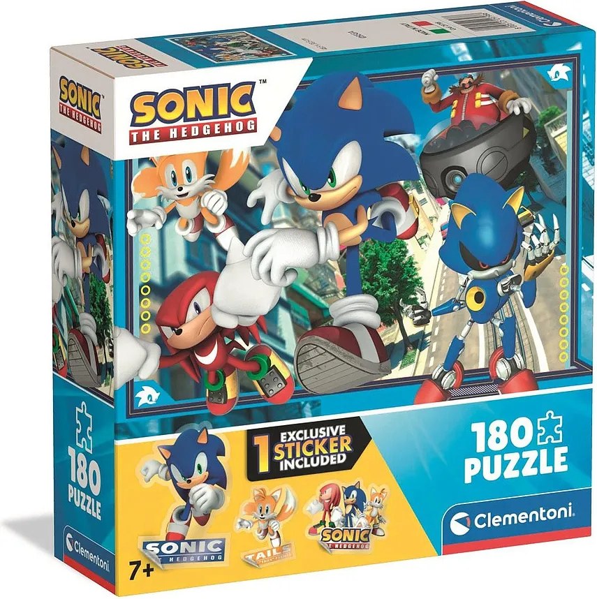 Sonic a sündisznó Turbo Trouble 180 db-os puzzle Clementoni