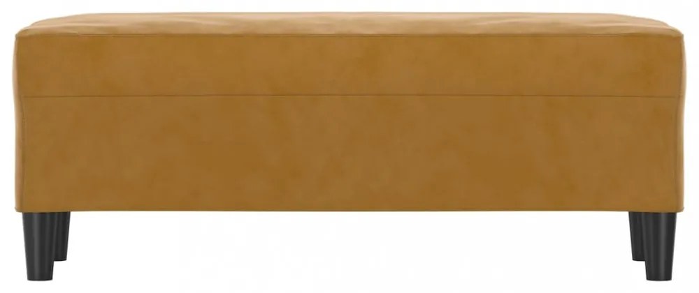 barna bársony pad 100 x 35 x 41 cm